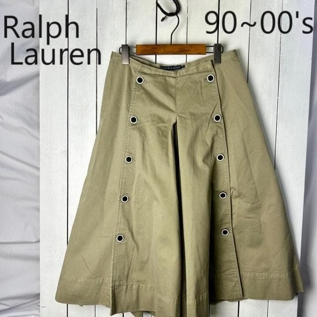 90s～00s Ralph Lauren 厚手チノ ワイドスカートパンツ 9 楽天市場】90s USA製 初期 ラルフローレン コットン チノ パンツ