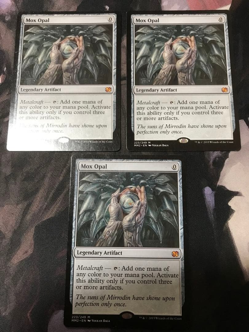 オパールのモックス　英語３枚セット　mtg オパールのモックス 英語 3枚セット オパールのモックス Mox Opal 英語