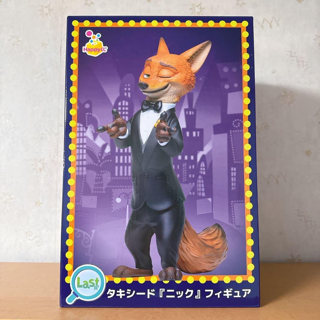 ズートピア2 happyくじ　last賞　タキシードニック　フィギュア ズートピア2」タキシード姿のニックがフィギュアに！劇中の衣装も登場