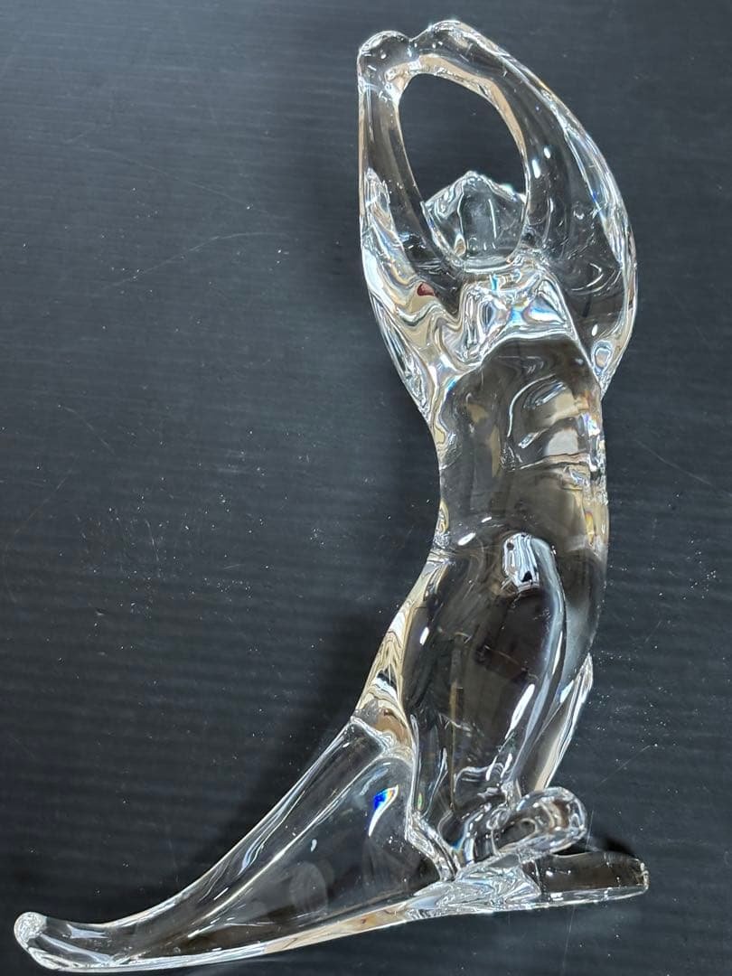 希少❣️色々なポーズが楽しめるバカラ アクロバット キャット クリスタル 美品