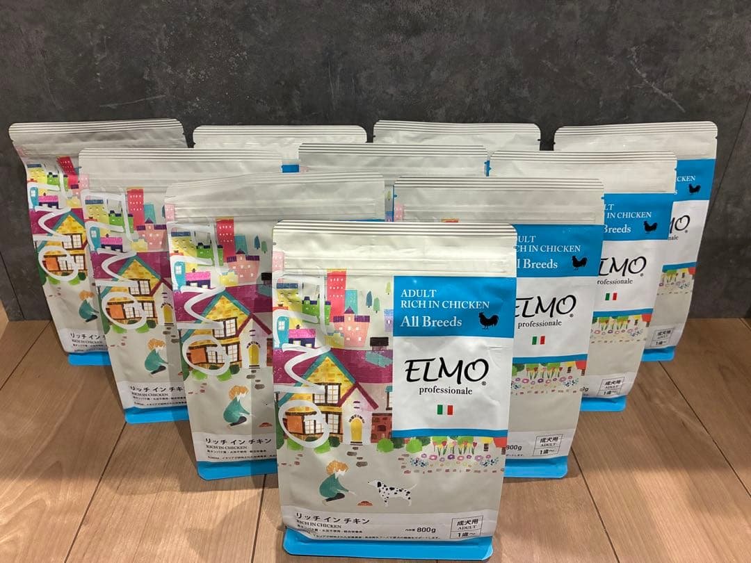 ELMO リッチインチキン ドッグフード 800g 10個セット 楽天市場】☆【成犬用 イタリア製ドッグフード 800g】ELMO エルモ