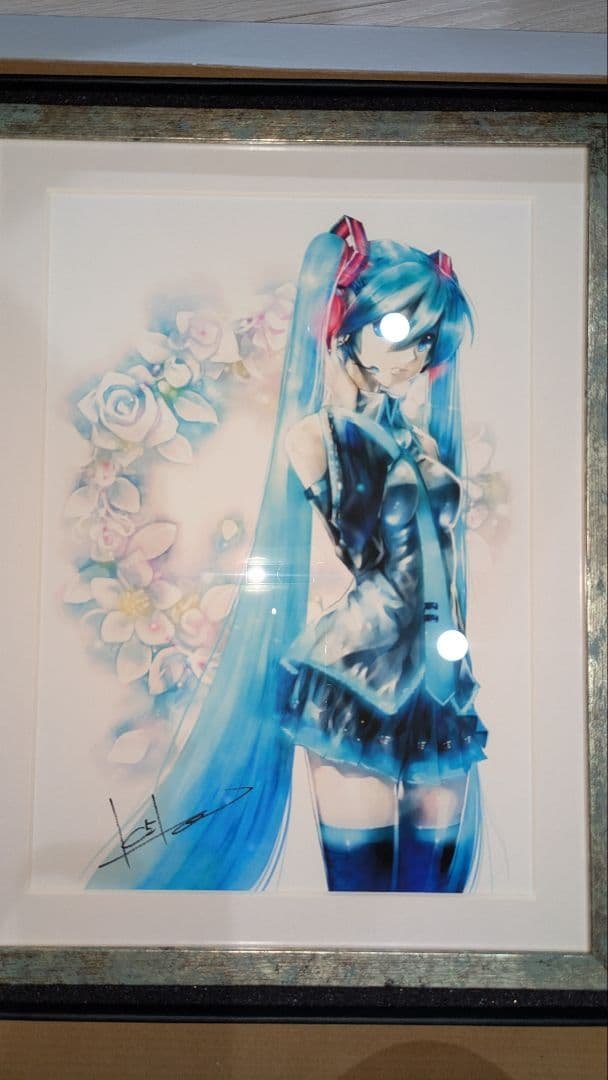 初音ミク　Happyくじ懸賞　直筆サイン　複製原画 初音ミク Happyくじ懸賞 直筆サイン 複製原画 【公式通販】