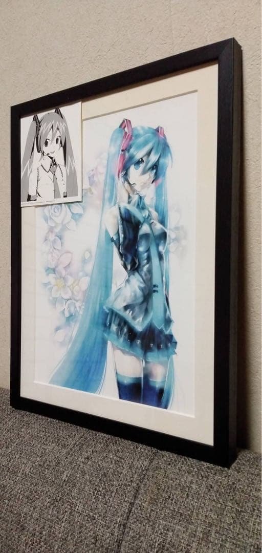 初音ミク happyくじ C賞 オリジナル複製原画 - メルカリ