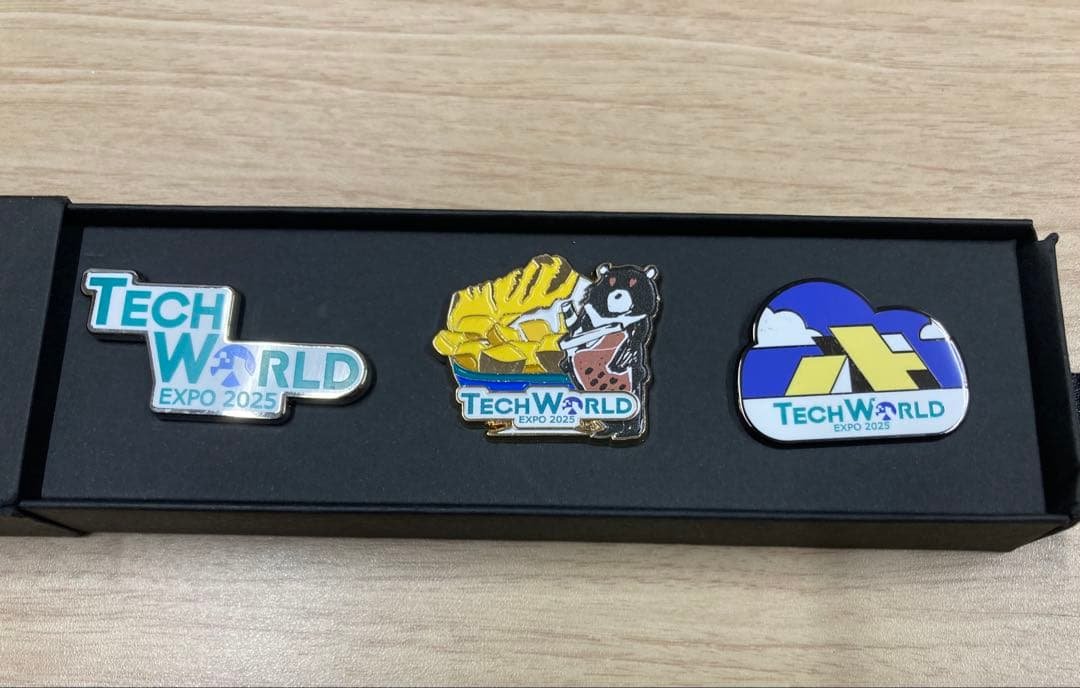 非売品 希少】TECH WORLD EXPO 2025 ピンバッジ 3点セット