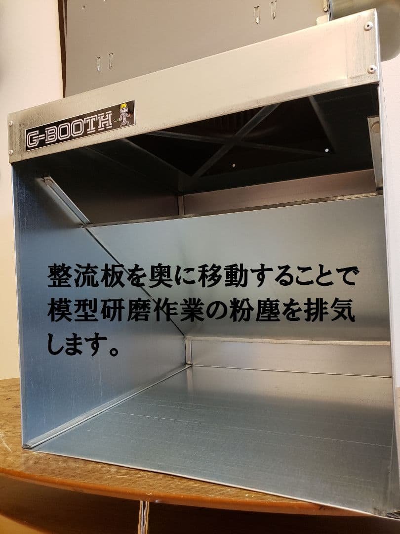 G-Booth静音研磨塗装ブース実用新案　2段階切替　風量430ｍ3/ｈセット
