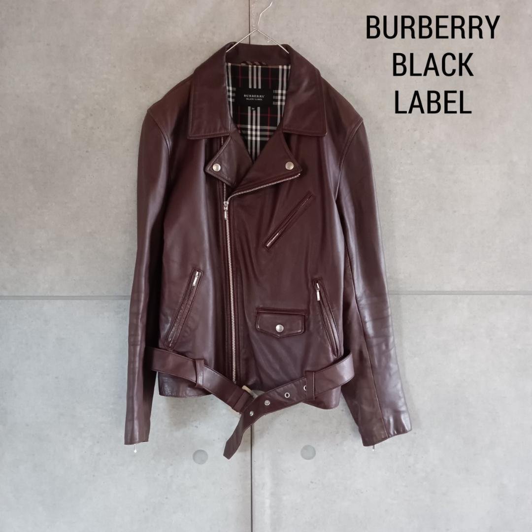 BURBERRY BLACK LABELライダースジケット 牛革 X2775 BURBERRY BLACK LABELライダースジケット 牛革 X2775 BURBERRY BLACK