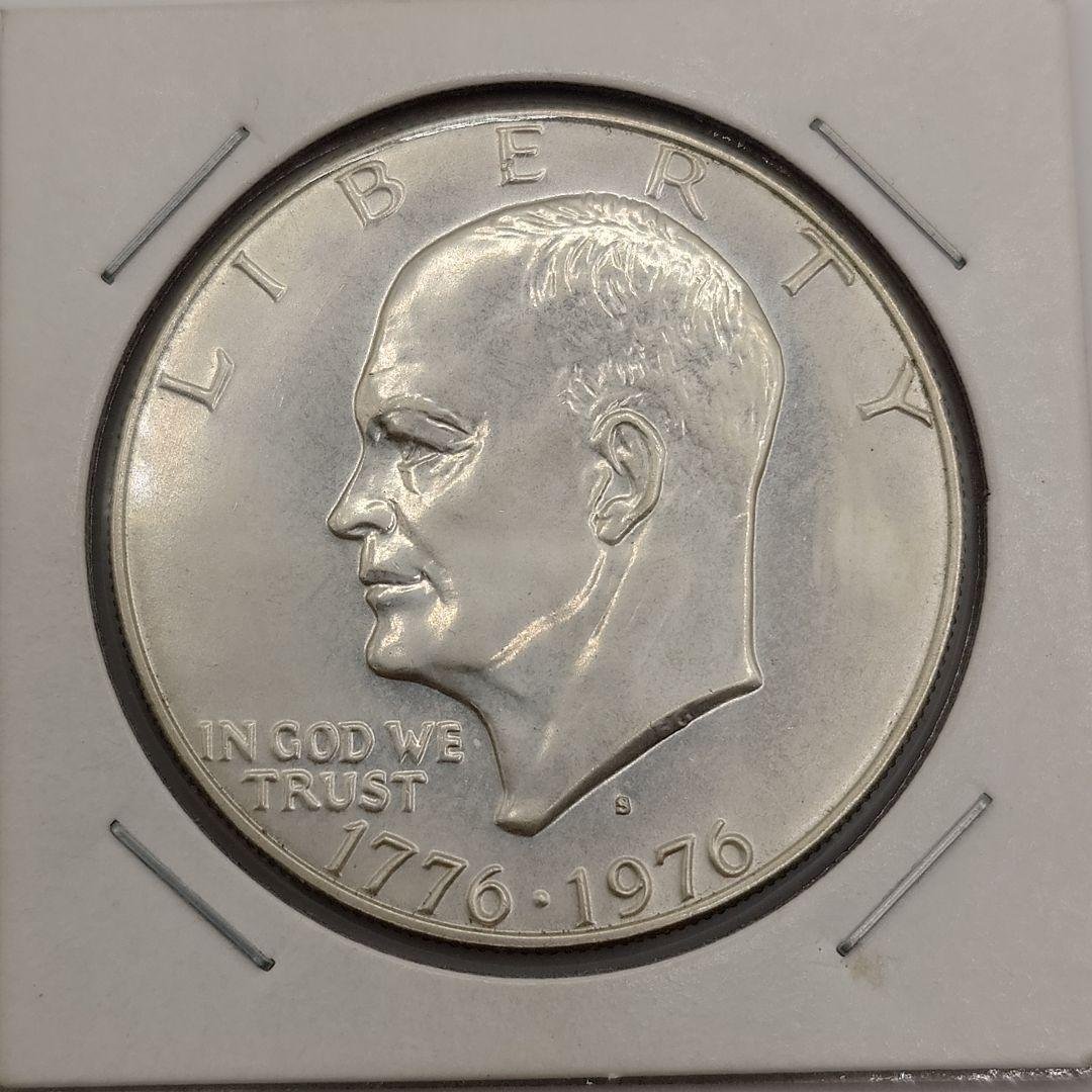 1976年 アメリカ独立200周年記念 アイゼンハワー 1ドル 銀貨da1921