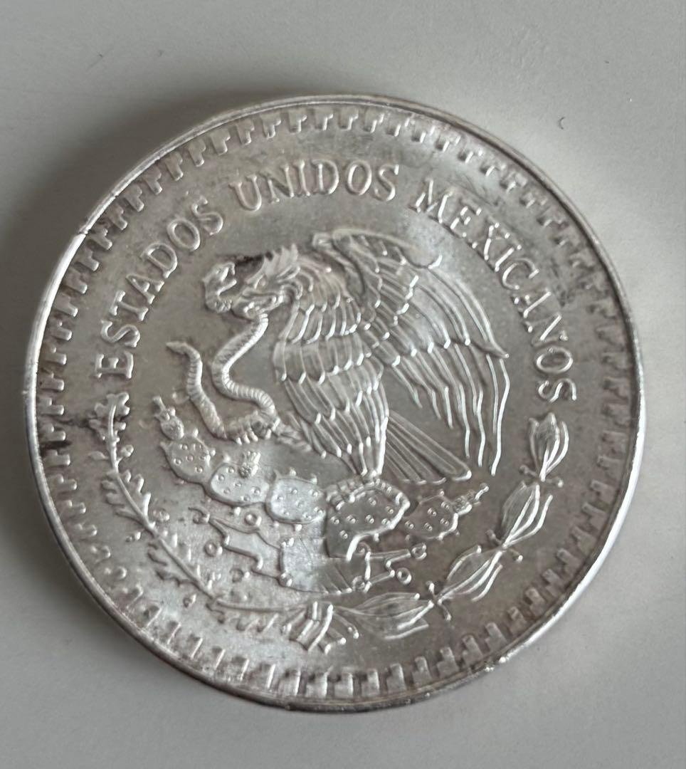 希少品】 純銀 銀貨 メキシコ 1オンス 1onza 1988 mexico 希少品】 純銀 銀貨 メキシコ 1オンス 1onza 1988 mexico 希少品