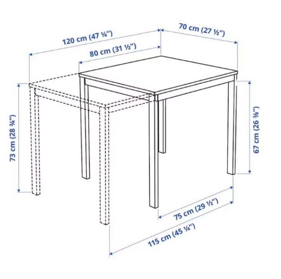 【9/26発送になります】 IKEA VANGSTA 伸縮式ダイニングテーブル