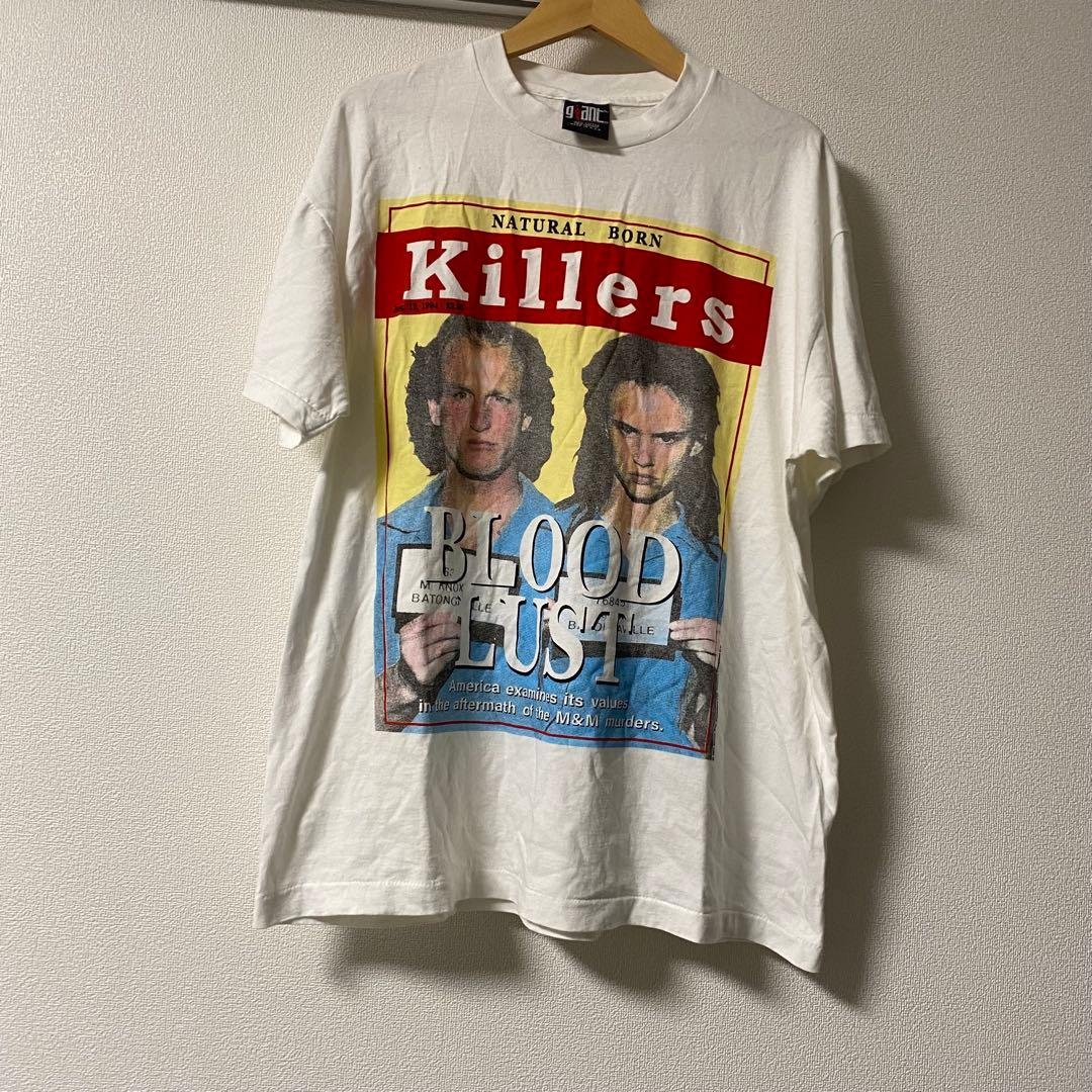 NATURAL BORN KILLERS Tシャツ　USA製 XL Natural Born Killers ナチュラルボーンキラー S/S 映画 Tシャツ 白 XL