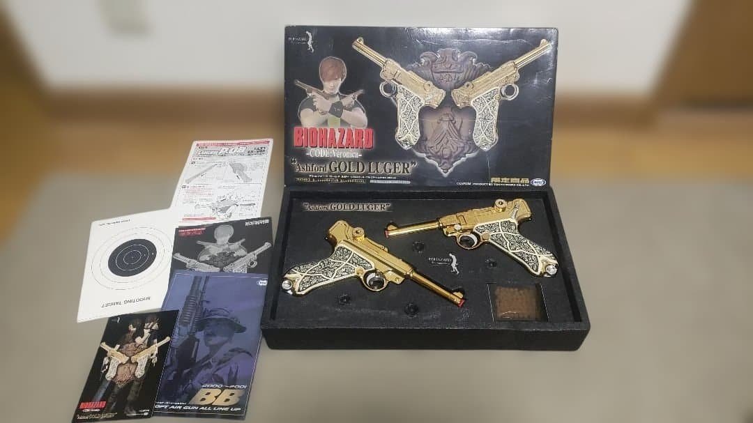 バイオハザード CODE:Veronica Ashford GOLD LUGER Tokyo Marui Resident Evil/BioHazard Code Veronica Ashford Gold