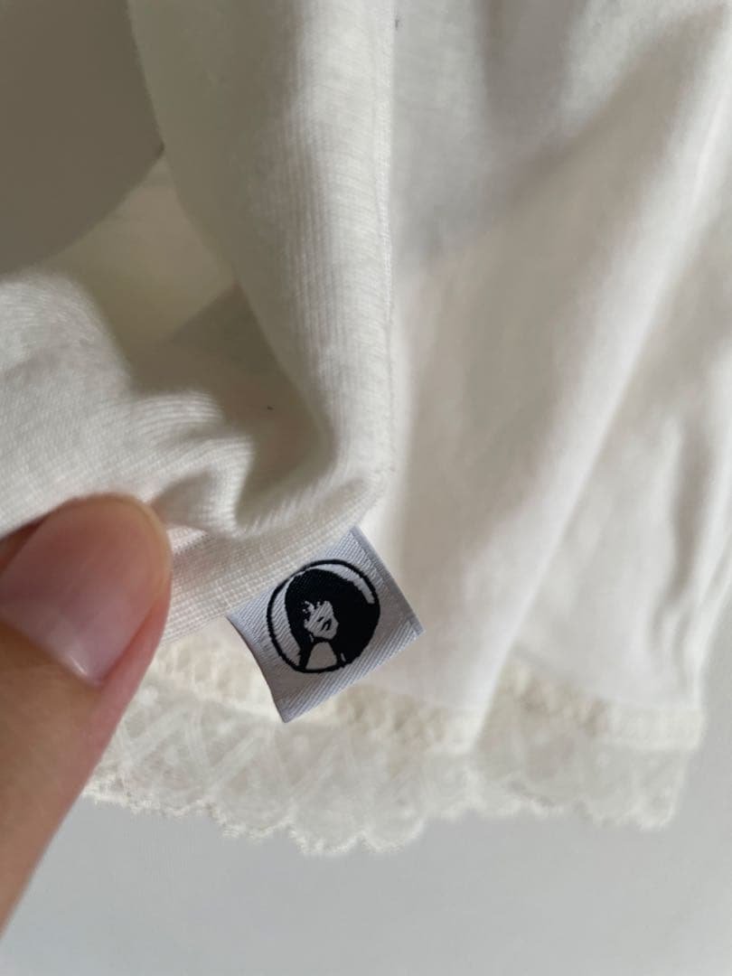 ヒステリックグラマー スカルベリー レースタンクトップ 白