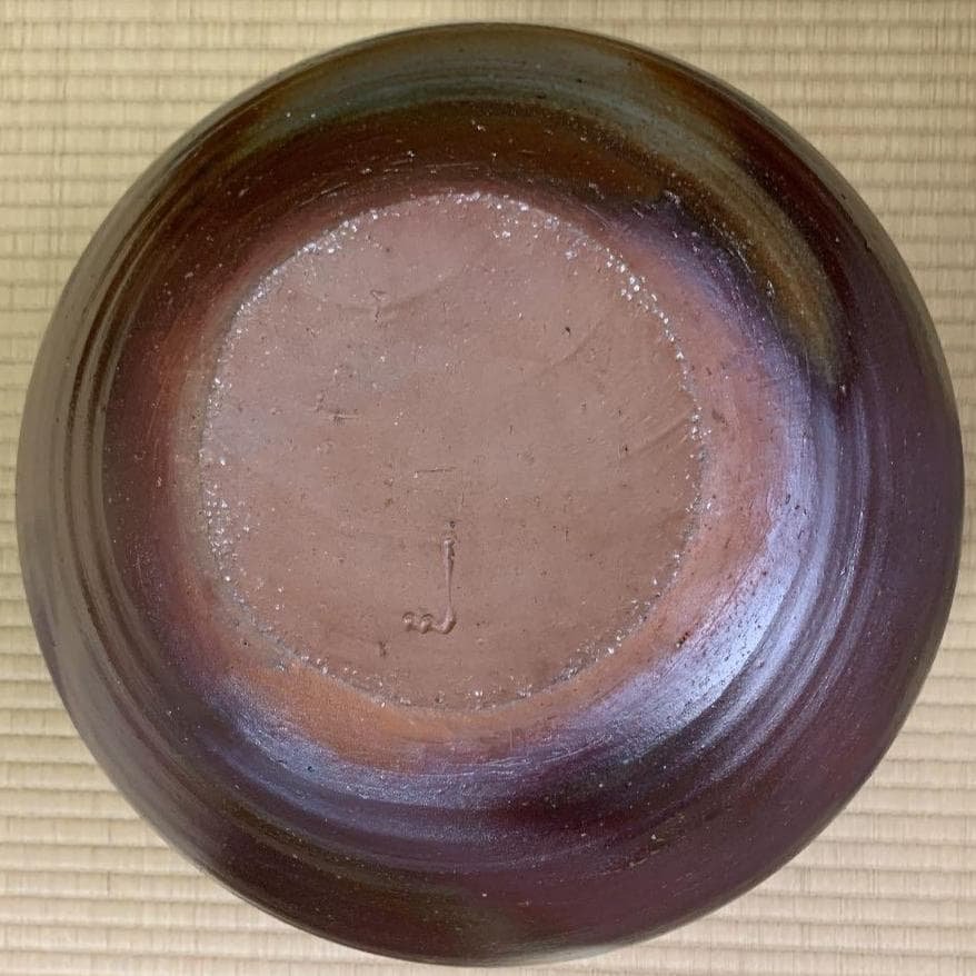 備前焼物故作家 武用 真（ぶようしん）花瓶・壺（共箱・共布・栞、付）