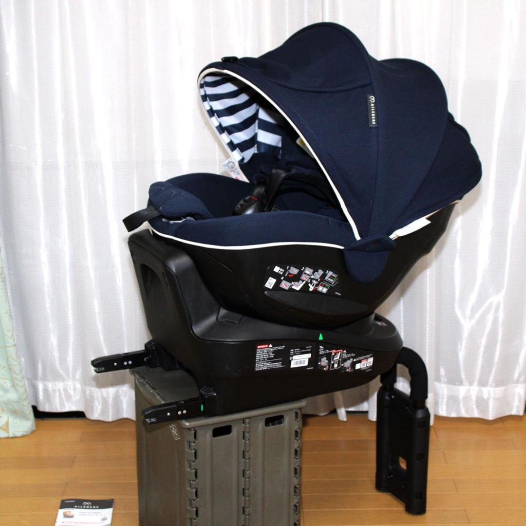 美品 AILEBEBE エールベベ360度回転クルット５Oui ISOFIX 超美品 売れ筋 エールベベ360度回転 クルット5i グランス◇新生児