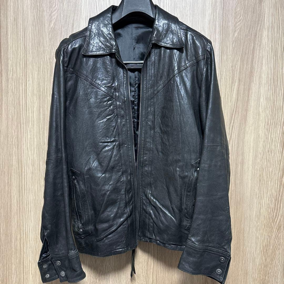 希少モデル5351プールオムレザージャケット（シープレザー） 中古・古着通販】5351 pour les hommes (5351プールオム) シープレザー