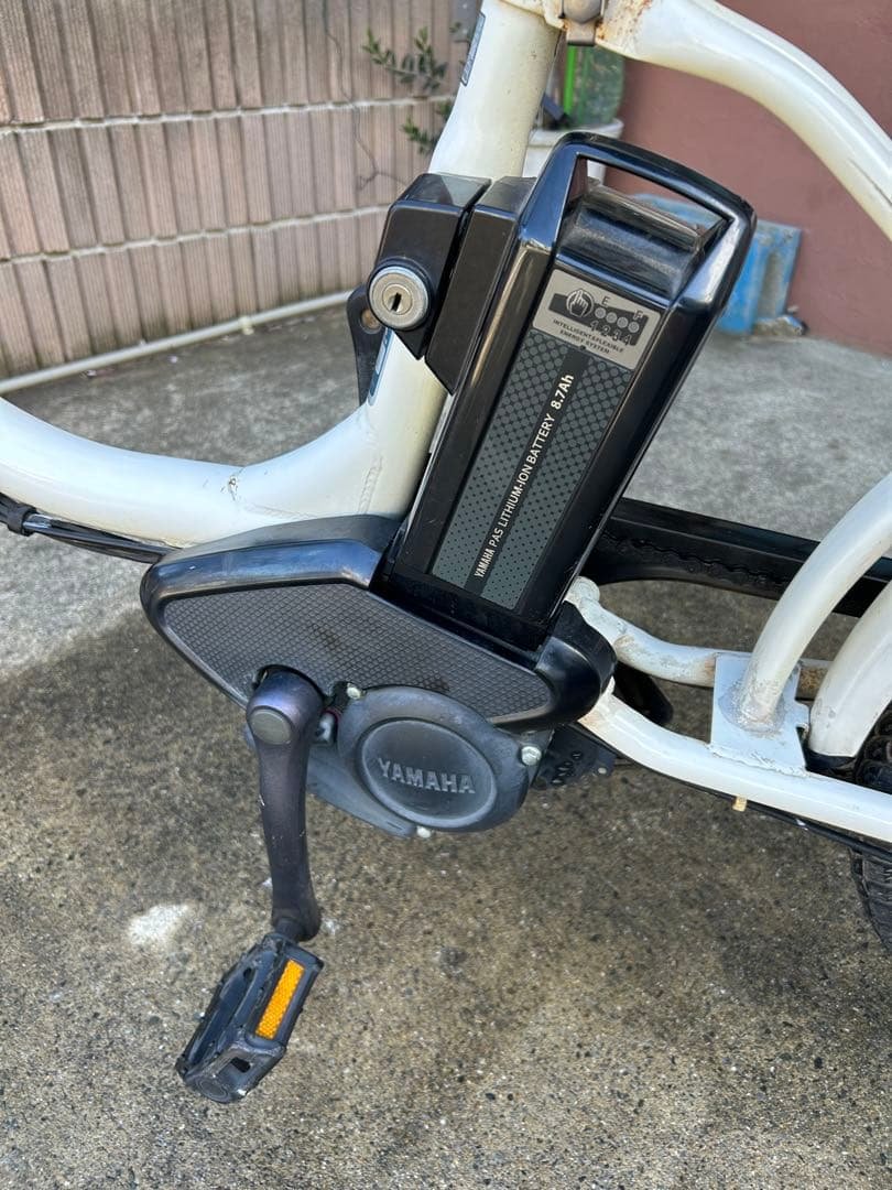 週末値下げ！YAMAHA PAS BABBY電動アシスト自転車 ホワイト