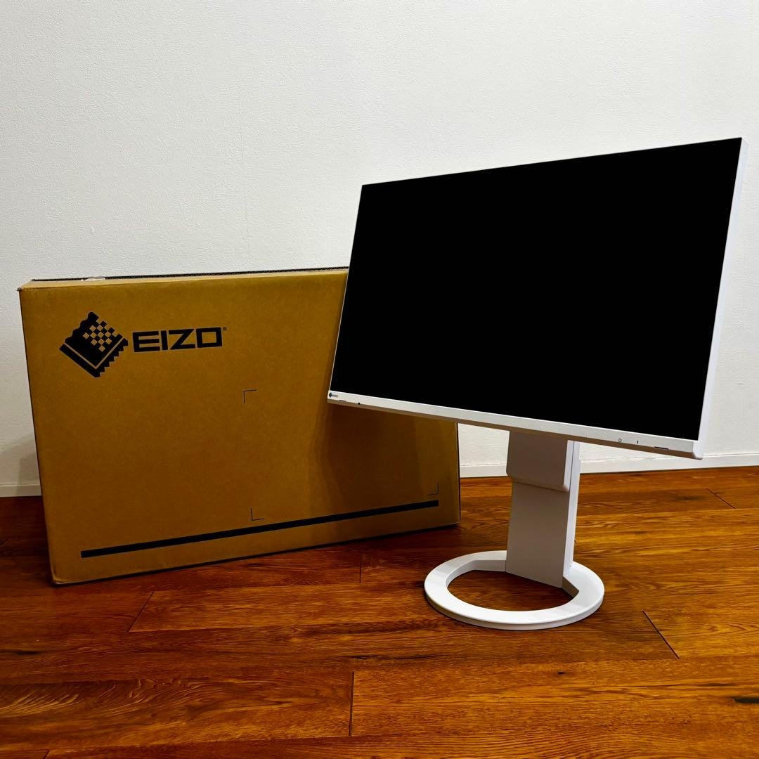 EIZO EV2480 ホワイト　電源ケーブル＋タイプCケーブル＋箱付き 本物 EIZO EV2480 ホワイト 電源ケーブル＋タイプCケーブル付き EIZO